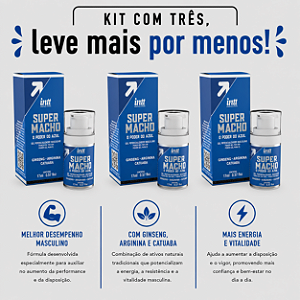 KIT COM TRES SUPER MACHO GEL 17ml ( cada sai por R$ 49,79 no pix )