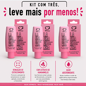 KIT COM TRES GEL LACRADINHA ADSTRINGENTE 15g ( cada sai por R$ 10,95 no pix )
