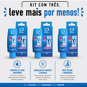 KIT COM TRES VOLUME MÁXIMO GEL SENSIBILIZANTE 15g ( cada sai por R$ 10,95 no pix )