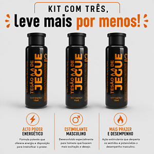 KIT COM TRES TESÃO DE JEGUE ESTIMULANTE 10ml sexyfantasy ( cada sai por R$ 3,48 no pix )