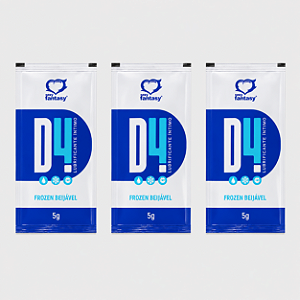 KIT COM TRES SACHÊ D4 FROZEN LUBRIFICANTE 5g ( cada sai por R$ 1,14 no pix )