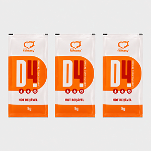 KIT COM TRES SACHÊ D4 HOT LUBRIFICANTE 5g ( cada sai por R$ 1,14 no pix )