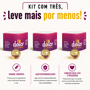 KIT COM TRES INDOLOR DESSENSIBILIZANTE CÁPSULA 3un ( cada sai por R$ 5,97 no pix )