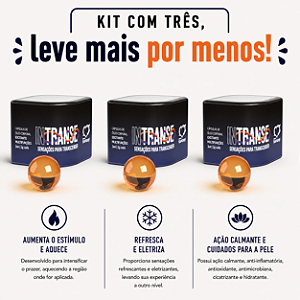KIT COM TRES INTRANSE EXCITANTE MULTIFUNÇÕES CÁPSULA 3un ( cada sai por R$ 5,97 no pix )