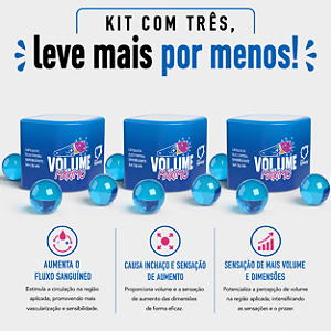 KIT COM TRES VOLUME MÁXIMO SENSIBILIZANTE CÁPSULA 3un ( cada sai por R$ 5,97 no pix )