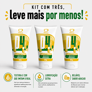 KIT COM TRES D4 GEL ABACAXI TEXTURA LEITOSA 60g ( cada sai por R$ 14,43 no pix )