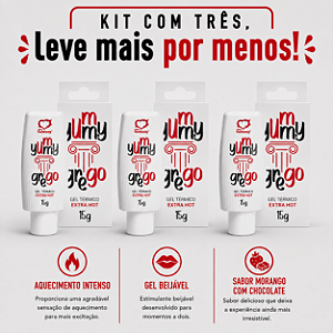 KIT COM TRES GREGO GEL EXTRA HOT YUMMY 15g ( cada sai por R$ 13,44 no pix )