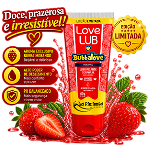 BUBBALOVE GEL MORANGO 60g