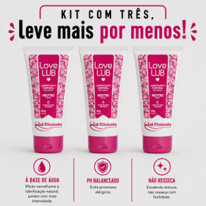 KIT COM TRES LOVE LUB NEUTRO LUBRIFICANTE 60g ( cada sai por R$ 7,96 no pix )