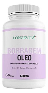 Longevita Oleo de Borragem 120 Capsulas
