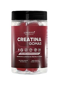 Longevita Creatina Gomas 30 Unidades Sabor Frutas Vermelhas