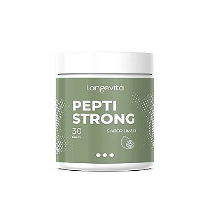 Longevita Peptistrong 2,4g Sabor Limao (Pote 30 Doses)