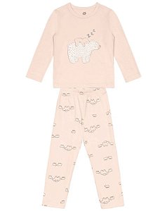 Pijama Infantil Ursinhos Rosa