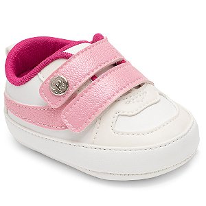 Tênis Pimpolho Bebê Rosa e Branco Muda de Cor