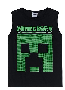 Camiseta Regata Infantil Minecraft
