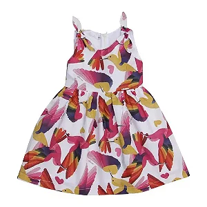 Vestido Infantil Beija-flor