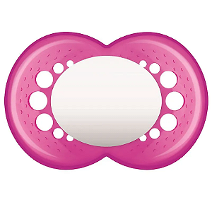 Chupeta Original Lisa Unitária 16 Meses Rosa - Mam Baby