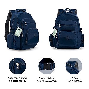 Mochila Escolar Teen Azul Marinho - Fofy