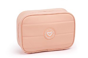Estojo Escolar Box Feminino - Pêssego