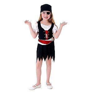 Fantasia Pirata Vestido Menina