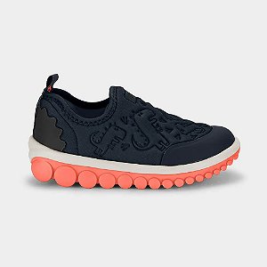 Tênis Infantil Bibi Roller 2.0 Azul Marinho e Fire de Dino