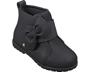 Bota Infantil Pampili Com Laço Preto