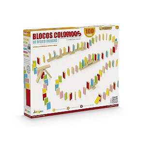Jogo Blocos Coloridos 100 Peças - Junges