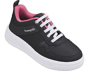 Tênis Infantil Feminino Pampili Up Recortes Preto