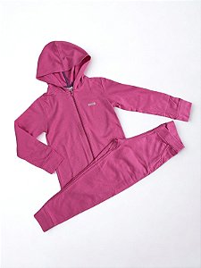 Conjunto de Moletom Infantil Rosa