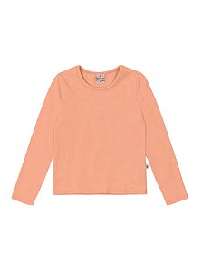 Blusa Infantil Menina em Cotton Básicos Laranja - Brandili