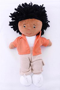 Boneco Infantil em Algodão Léo  - Zip