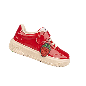 Tênis Infantil Pampili Morango Verniz Vermelho
