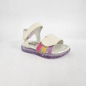 Sandália Pampili Feminina Led Coração Listras