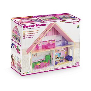 Casinha de Bonecas Sweet Home Meninas - Junges