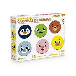 Memória Baby Carinhas de Animais - Junges