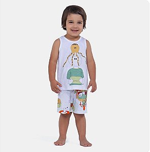Pijama Menino Regata Polvo Amarelo- Sonhart