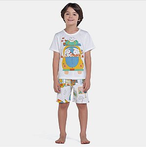 Pijama Menino Camiseta Férias - Sonhart