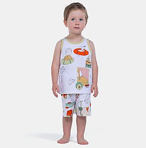 Pijama Menino Regata Verde - Sonhart