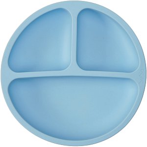 Prato em Silicone com Ventosa Azul - Buba