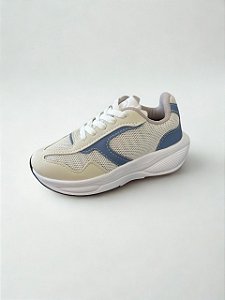 Tênis Casual Gelo/Beje Molekinho