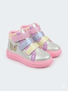 Tênis de Led Pampili Feminino XP24 Borboleta Perolado