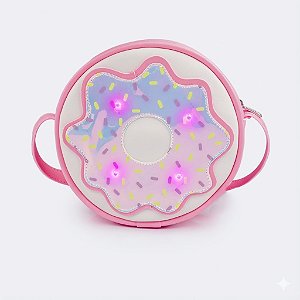 Bolsa de Led Infantil Feminina Docinho Rosa Flúor
