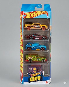 Carrinhos - Hot Wheels - Pacote com 5 Carros - Sortidos - Mattel