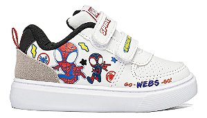 Tênis Marvel Homem Aranha e os amigos Branco