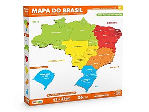 Quebra Cabeça Mapa do Brasil Junges