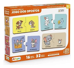 Jogo Dos Opostos  Educativo Madeira Junges