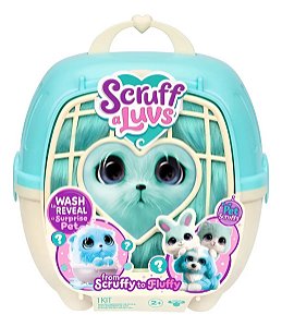 Pelúcia Adotados Scruff A Luvs - Pet Surpresa Azul - Fun