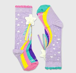 Meia 3/4 KidSplash Magia com Estrela 3D