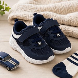 Tênis Molekinho Menino Azul Marinho Solado Boost Confort Menino