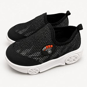 Tênis Infantil Menino Molekinho Carrinho LED Solado Roda Slip-On